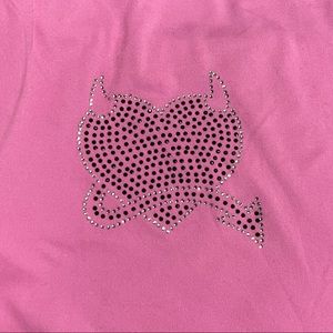 HOT PINK BEDAZZLED TANK TOP
